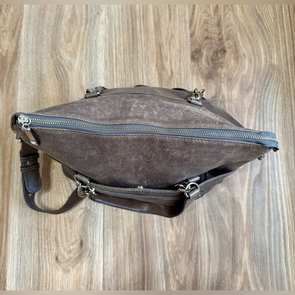 Via Spiga Gray Leather Large Bag EUC - Picture 3 of 11